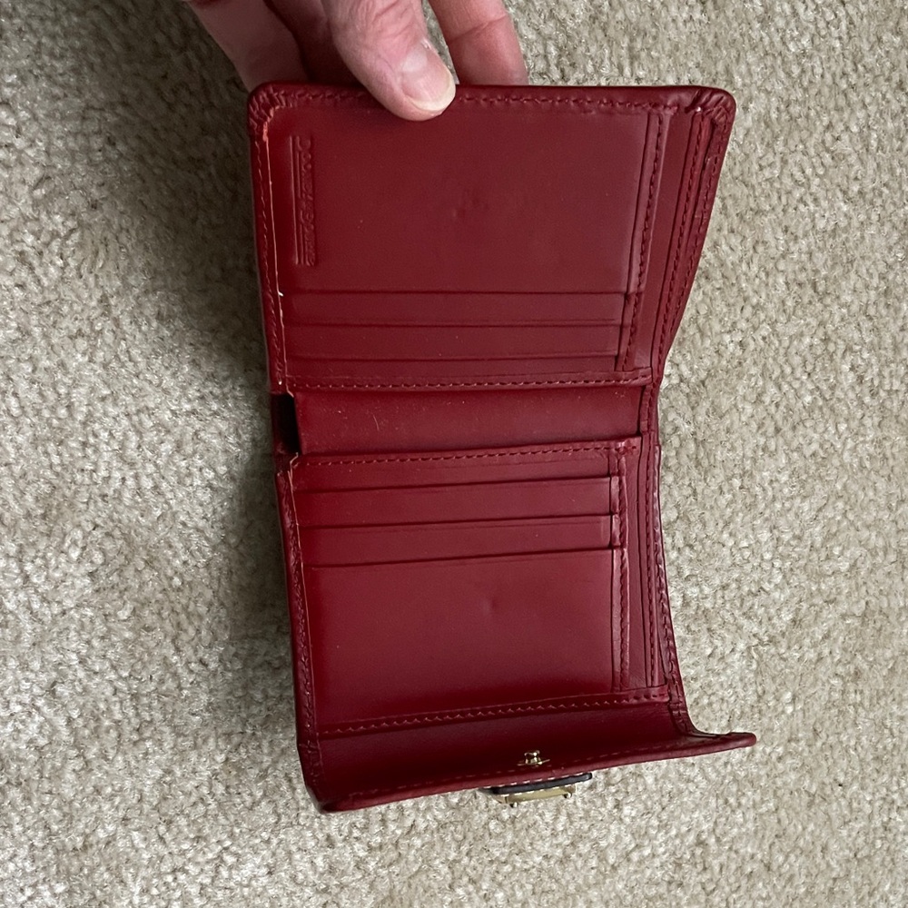 Dooney & Bourke Burgundy Leather Wallet - Picture 3 of 3